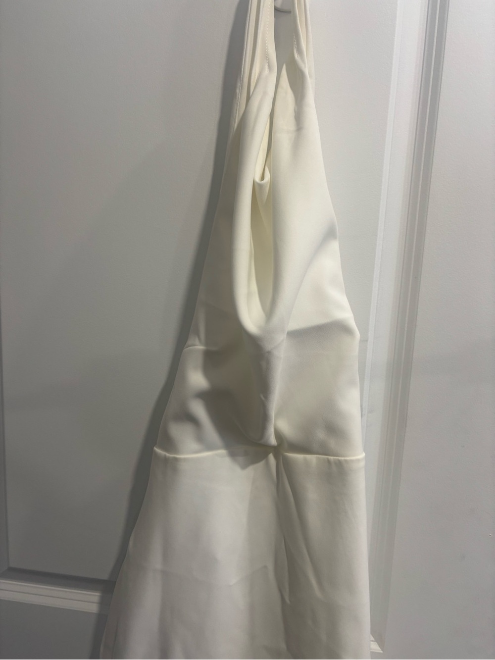 SHEIN Ivory Halter Wedding Dress